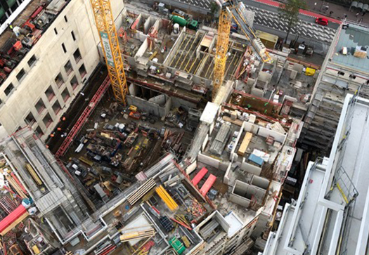 Baustelle Schleuse Innen